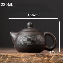 Jianshui Purple Ceramic Teapot Chinese Xishi Pot Handmade Jumping Knife Pattern Household Ceramic Filter Brewing Teapot