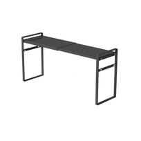 Iron Retractable Storage Rack Double-Layer Space Saving Expandable Cabinet Shelf Moisture-proof Large Capacity juoda