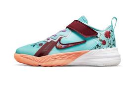 Nike Lebron 18 Low 'Floral' James 18 Hook and loop Low top Performance Basketball Shoes Blue Red DN4176-400 28