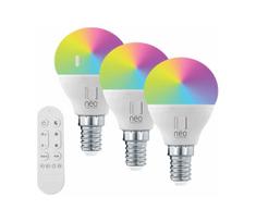 Immax NEO 07745CDO -RINKINYS 3x LED RGB+CCT Dimeriuojama lemputė E14/6W/230V Wi-Fi+nuotolinis valdymas