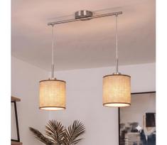 Brilagi - LED pakabinamas šviestuvas su laidu NUBILA 2xE27/60W/230V rudas