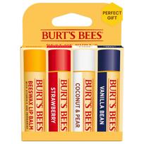 BEES Lip Balm Set Vanilla x Perfect for Small and Lip Care [BURT'S Official] 4-Piece (Mint, Coconut, Strawberry, / 4.25g 4) Additive-Free,