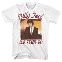 Billy Joel '81 Tour White Adult T-Shirt XL