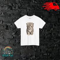 Sad Kitten Meme T-Shirt, Funny Graphic, Casual Unisex Style, Funny Gift Idea for Cat Lovers S