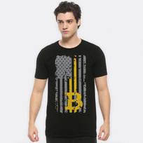 Bitcoin United States Flag T-Shirt, Men's and Women's Sizes (BTC-76333) 4XL