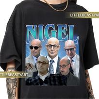 Stanley Tucci as Nigel retro 90S Style vintage Rap Tee shirt S