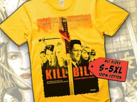 Kill Bill V29 T-Shirt Vintage YELLOW T-Shirt DTG Digital Print Sizes S M L XL 2XL 3XL 4XL 5XL 3XL