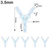 Oro žarnos jungtis Deguonies koncentratoriaus žarna Y formos jungiklis Spygliuota jungtis 3.5MM