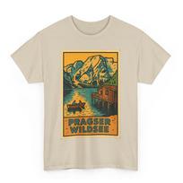 Pragser Wildsee T-Shirt: Retro Comic Italy Lake Dolomites Tee 4XL