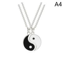 2 vnt. Tai Chi Yin Yang poros apyrankės ir karoliai rinkinys Pakabukas Reguliuojama pintas grandinėlės apyrankė Atitinkamos įsimylėjėlių apyrankės Chokeris