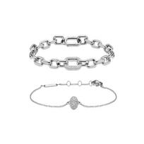 Daniel Wellington Bracelet Versatile star silver, small zircon balls, synthetic cubic zirconia alloy brass bracelet, same style for men C608C656 sidabras