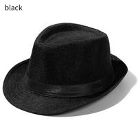 Spring Summer Autumn Gangster Cap Unisex Beach Sun Hat Fedora Cap Top Hats Jazz Cap juoda