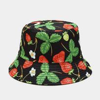 Hot Selling Summer Panama Cap Men Women Double Sides Fisherman Hats Orange Watermelon Pattern Cartoon Fruit Printing Bucket Hat Adults