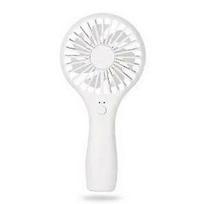 USB Hand Fan, White 1200mAh Rechargeable Portable Pocket Fan, 3-Speed Fan with Powerful Airflow, Portable Fan for Home Office, Outdoor