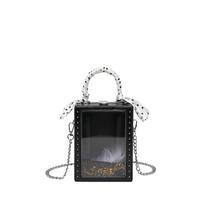 Box Bag - Retro Camera Bag - Shoulder Strap Mobile Phone Bag without pendant juoda