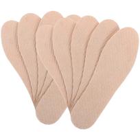 Wood Pulp Insoles for Men Providing Odor Absorption 20Pairs Beige Inserts