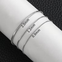 Hip Hop Stainless Steel Snake Bone Chain Bracelet Men Jewelry Trend Basic Chain Bracelet For Women Fashion Party Bracelet 1.2mm