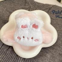 2024 New Elegant Cartoon Plush Hair Grab Clip For Women Vintage Hair Claws Children's Hair Accessories Sweet Party Headwear Gift