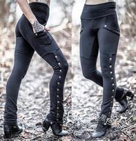 Moteriškos Casaul Pants Slim Cool Milicijos kelnių antblauzdžiai XXXXXL juoda