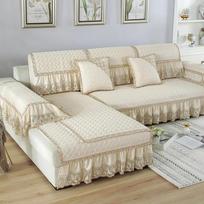 Four Seasons Universal European Style Skirt Sofa Cushion Fabric Non-slip Sofa Cushion Backrest Towel Classical Full-cover 70x70