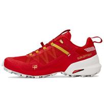 Salomon Comfortable Shock Absorbing Non-Slip Durable Low-Top Running Shoes Unisex sneaker Red 415176 45