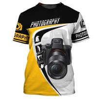 Fashion Photography Pattern T-Shirt For Men Uniform 3D Printed Tees Summer Casual Short Sleeve O-Neck Tops Oversized T Shirts S