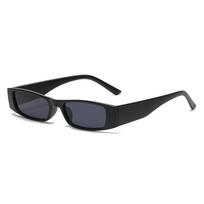 Stačiakampiai Saulės Akiniai Unisex Retro Kvadratiniai Siauri Rėmeliai Akiniai Nuo Saulės Madingi Vintažiniai Gatvės Stiliaus Akiniai Atspalviai UV400 Gafas De Sol