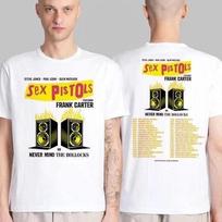 Sex Pistols su Frank Carter Do Never Mind The Bollocks 2025 m. turo marškinėliai Unisex marškinėliai XL