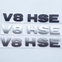 1 vnt. ABS 3D raidės emblema V8 HSE ženklelis Discovery 3 4 Freelander 2 automobiliui Stilius Galinės bagažinės lipdukas V8