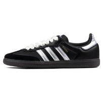 Adidas Originals SAMBA OG Abrasion Resistant Slip Resistant Low top Skateboard Shoes Unisex Black Silver B75807(TeamJ-) 36⅔