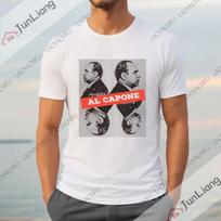 Al Capone mens Tshirt shortsleeved roundneck Tshirt gangster Mafia summer fashionable comfortable and loose clothes S gray