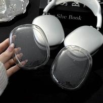 1 pora ausinių dėklas Apple Airpods Max apsauginei dangai Blizgantis Skaidrus TPU Minkštas ausinių dėklas Apple Airpods Max 2