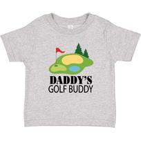 Inktastic Daddy's Golf Buddy With Putting Green Baby T-Shirt Future Golfer Boys 160