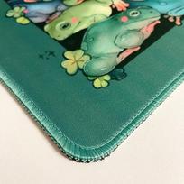 Frog Pile Mouse Pad Textile Mousepad Cute Desk Mat Non Slip Rubber Desk Decor Kawaii Desk Pad Mouse Pads Laptop Accessories 220X180X2MM