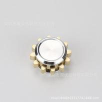 Gear Delicateness Hand Spinner All Copper Fidget Spinner Nine Teeth Linkage Edc Metal Alloy Spinner Focus Toys Stress Easing
