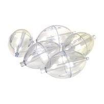 5Pcs Fishing Oval Bubble Float Slip Cast Portable Water Filling Clear Adjustable Spin Bobber Kit