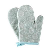 2Pcs Heat Resistant Oven Gloves Non-Slip Silicone Mitts for Baking Grilling Microwave Cooking Gloves for Hot Dishes žalia