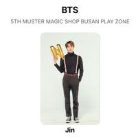 BTS 5-asis MUSTER MAGIC SHOP BUSAN ŽAIDIMŲ ZONA Oficiali nuotraukų kortelė Jin