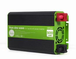 Gembird ENERGENIE 12 V grynos sinusinės bangos automobilio DC-AC maitinimo keitiklis 500 W