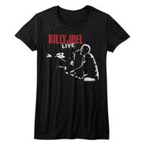 Billy Joel '81 Tour Black Junior Women's T-Shirt M