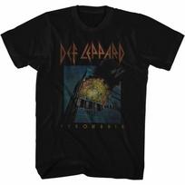 Def Leppard Faded Pyromania Black Adult Classic T-Shirt S