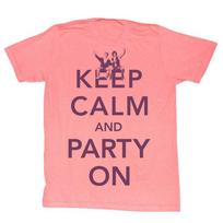 Bill and Ted Party Orange Heather Adult T-Shirt 4XL