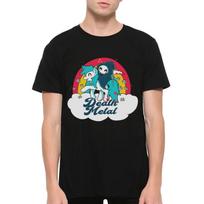 Grim Reaper Riding Unicorn Death Metal T-Shirt, Men's and Women's Sizes 2XL