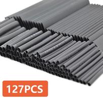 127 Pieces Set Heat Shrink Cable Sleeve Heat Shrink Tubing 2:1 Shrink Ratio