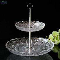 Crystal Bohemia Bohemia dviaukštis serviravimo indas