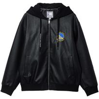 Jack & Jones NBA Warriors Collaboration Hooded Baseball Jacket XL