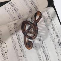 Leopard Design Large Hair Claw Clip Mobius Strip Shape Musical Note Strong Hold Hairpin for Girls Daily Gift A2