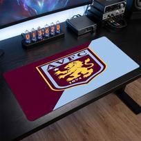 Aston Villa Football Print Large Mouse Pad, Anti-Slip Extended Gaming Desk Mat for Office Home 30cmx60cm（11.8x23.6inch）