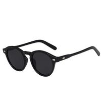 Gafas de sol de moda Retro para hombres y mujeres, gafas de sol con montura redonda pequeña Vintage, lentes amarillos UV400, gaf juoda