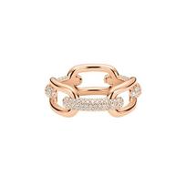 Daniel Wellington Galaxy Series Rose Gold Synthetic Cubic Zirconia Brass Ring Women's DW00400577 auksas